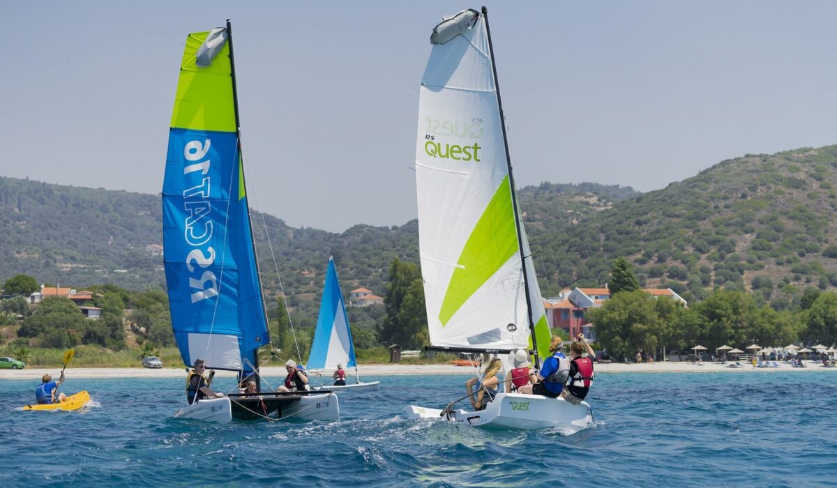 Two catamarans sailed by youth aged 16-25
