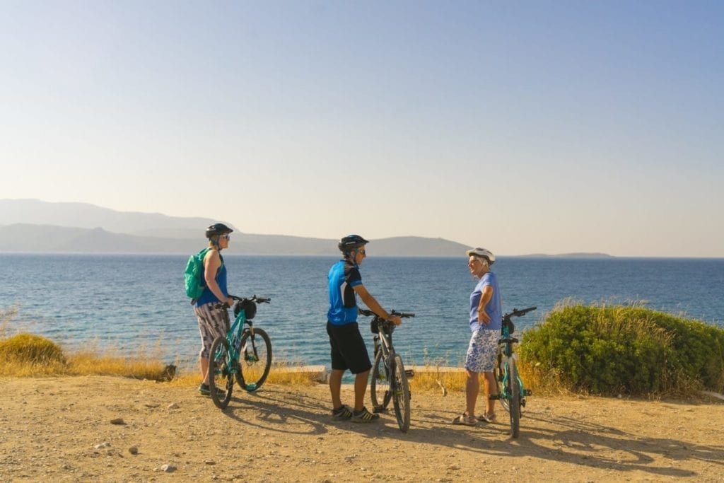 Cycling around the island of Samos, Greece whilst on a Richmond Holiday