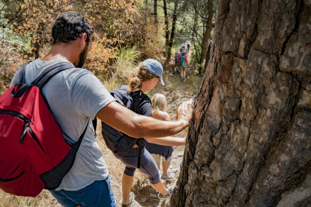 Hiking in Samos, Greece on a summer holiday