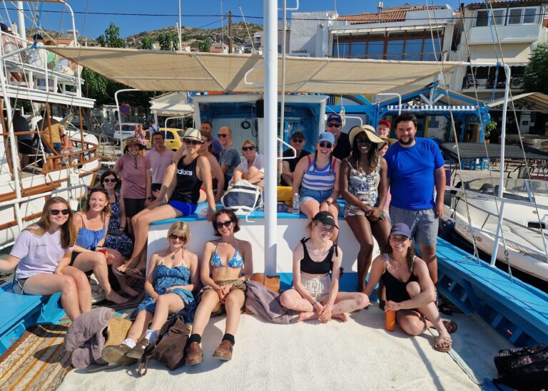 A group of guests during the 20s and 30s programme enjoying a wonderful excursion on the Captain's BBQ