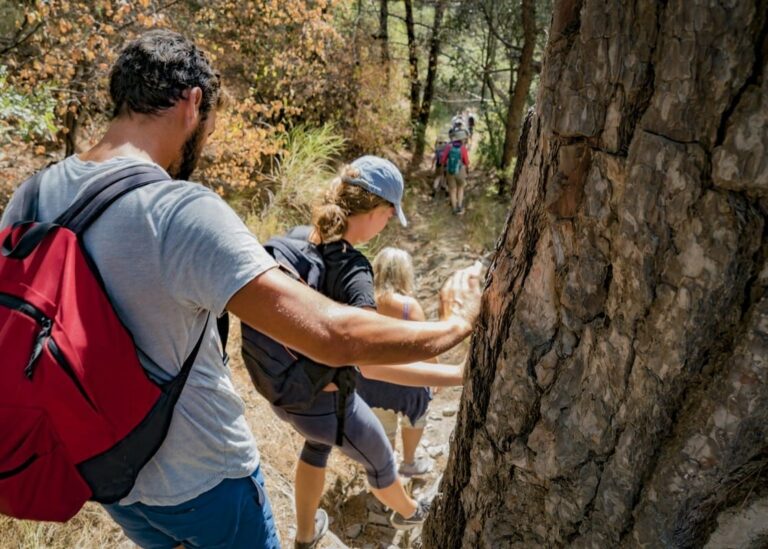 Hiking in Samos, Greece on a summer holiday
